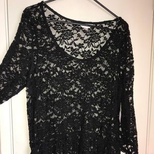 Lace 3/4 sleeve top
